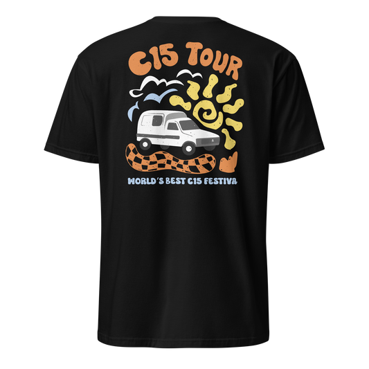 Gros plan du design artistique Festival. T-shirt de qualité professionnelle, parfait pour un cadeau de style C15